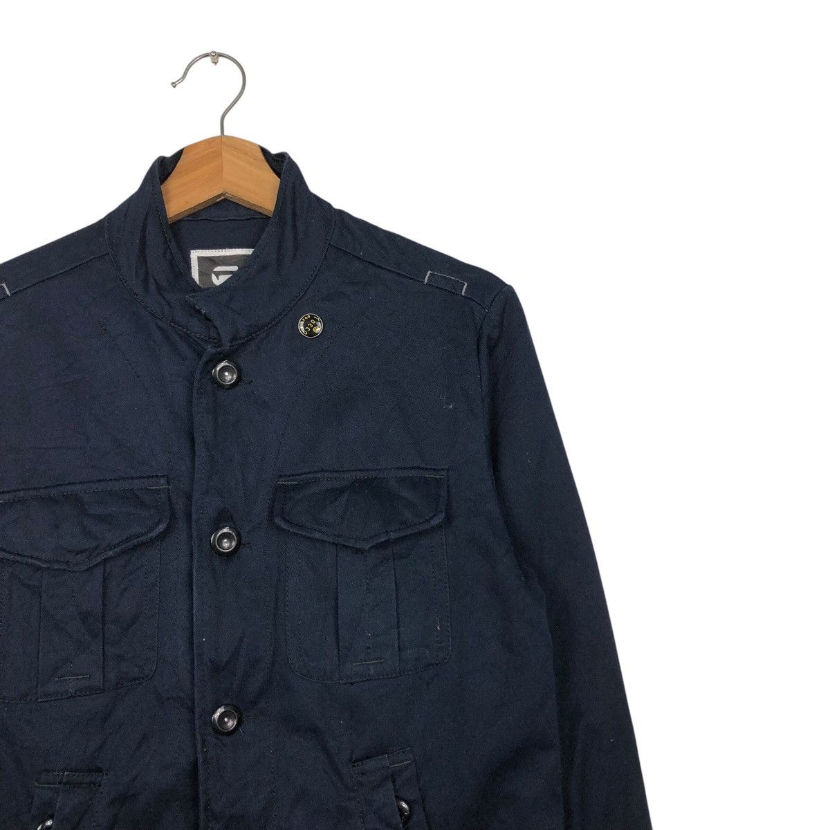 G-Star 📌Vintage Biker Jacket G Star Raw Multi Pocket Bondage Style Size US S / EU 44-46 / 1 - 9 Thumbnail