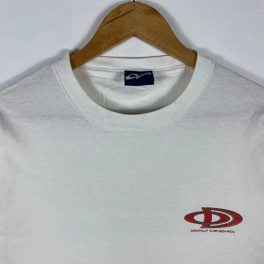 Vintage Vintage 00's DROPOUT Surfboards Big Graphic Surf Tee Size US M / EU 48-50 / 2 - 5 Thumbnail