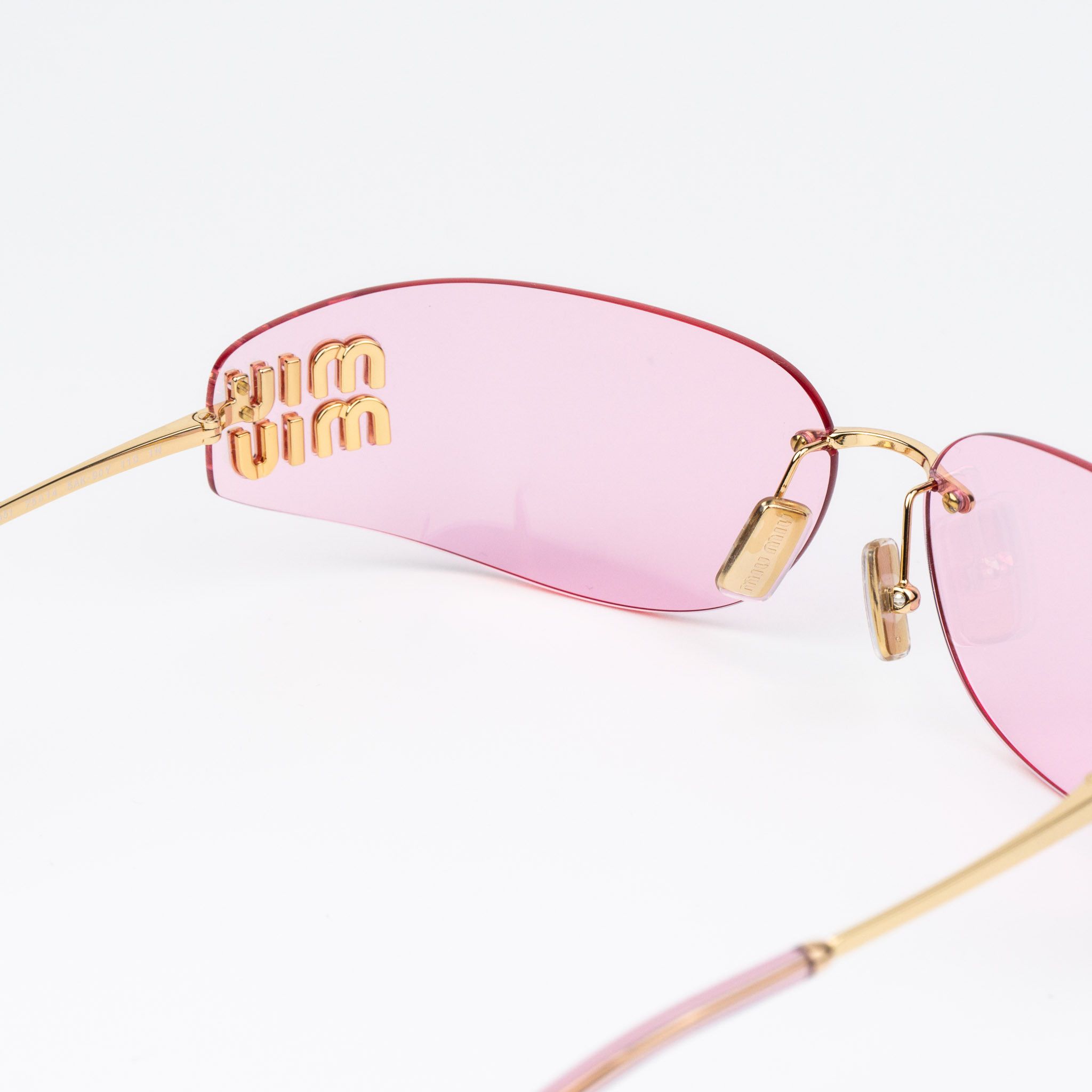 Miu Miu Miu Miu Women Sunglasses Rimless MUA51S 5AK90Y NEW AUTHENTIC Size ONE SIZE - 10 Thumbnail