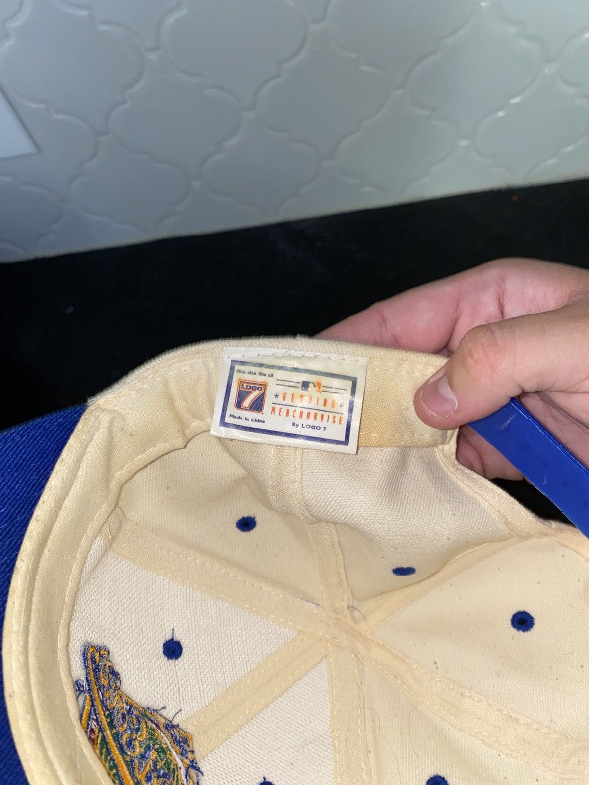 Logo 7 Vintage 1996 World series logo snapback Size ONE SIZE - 4 Thumbnail