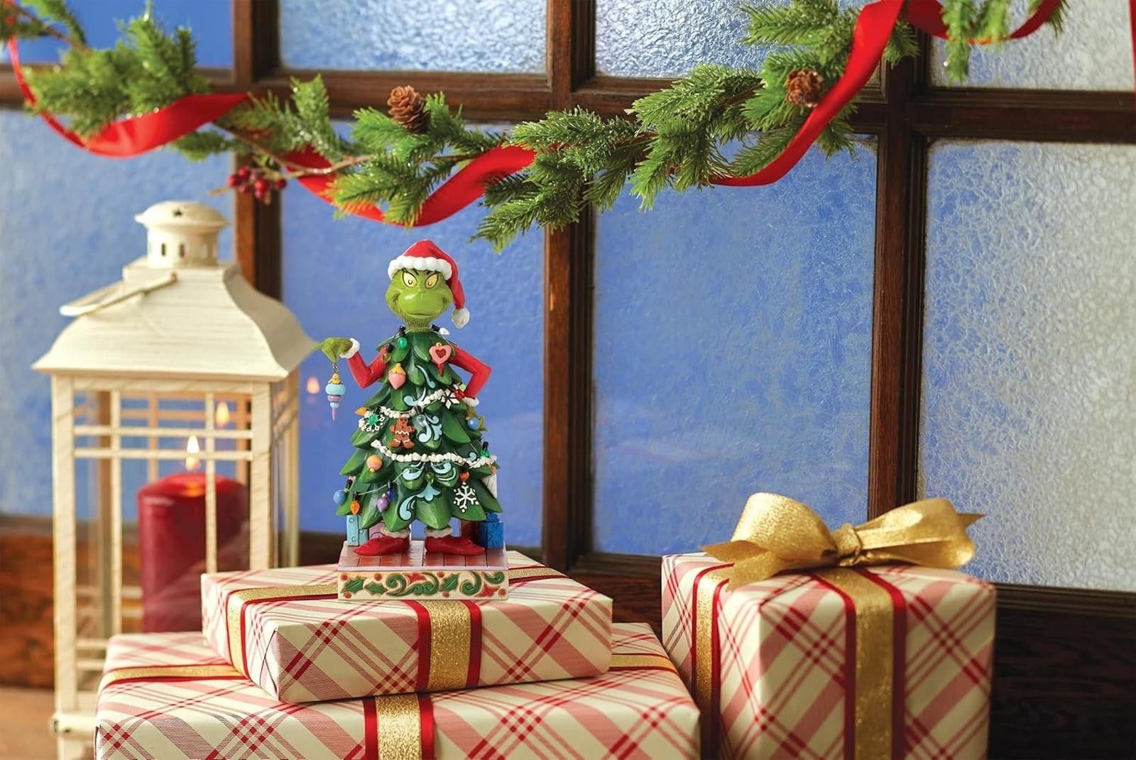 Designer Dr. Seuss Grinch Dressed as a Christmas Tree Figurine NIB Size ONE SIZE - 2 Thumbnail