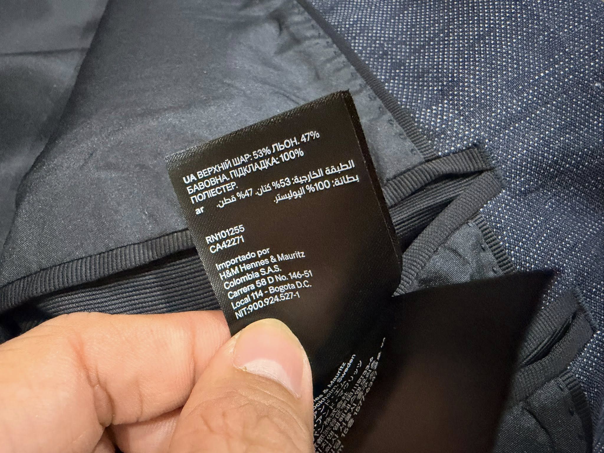 H&M H&M slim fit blazer man S 2229 Size 38R - 11 Thumbnail