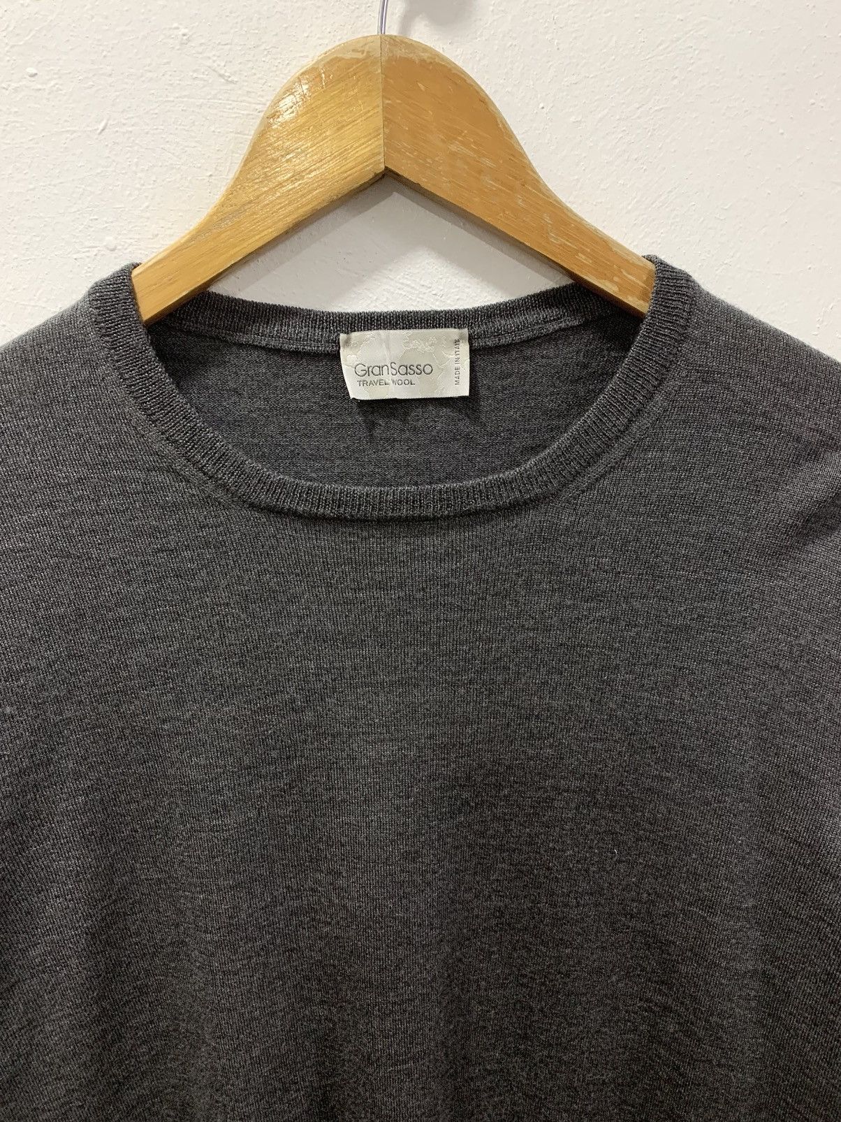 Gran Sasso GRAN SASSO TRAVEL WOOL PULLOVER SWEATER Size US L / EU 52-54 / 3 - 2 Thumbnail