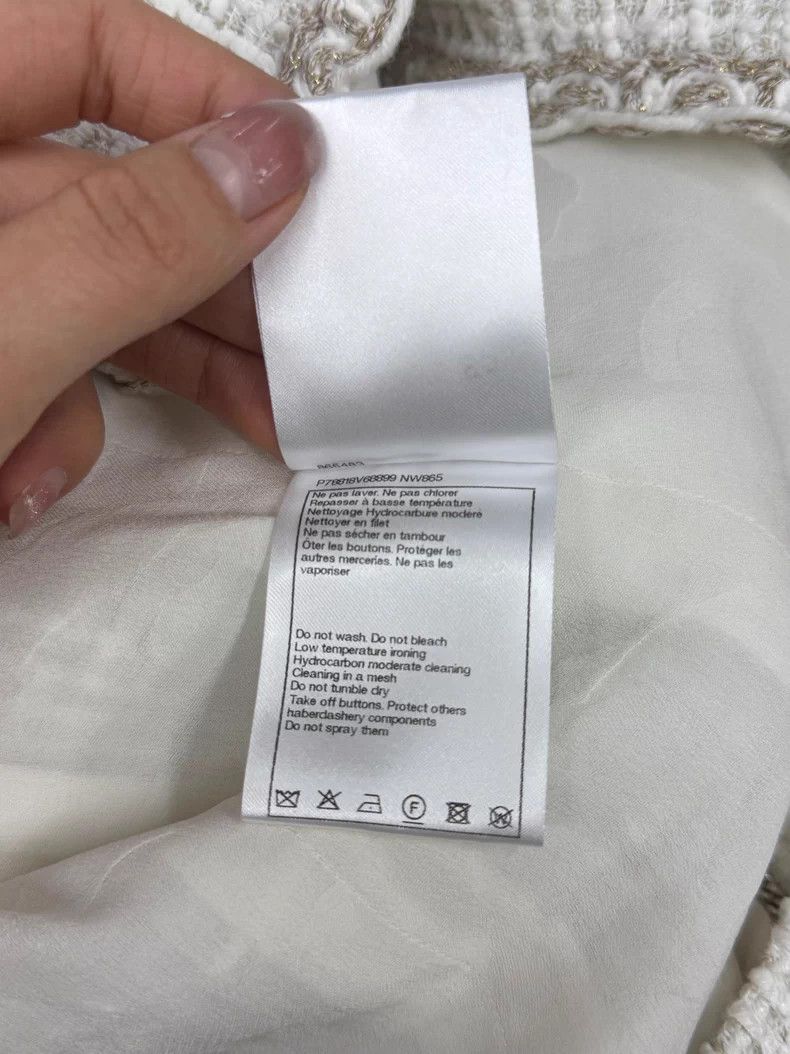Chanel Chanel 25C white rolled tweed four-pocket double-breasted Size XS / US 0-2 / IT 36-38 - 6 Thumbnail