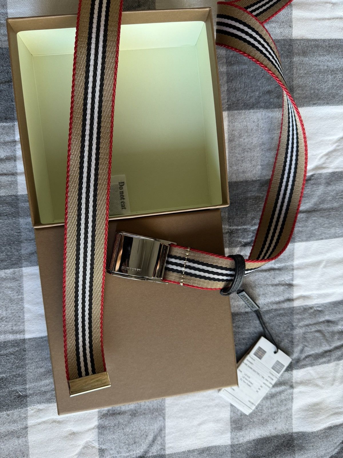 Burberry Burberry Stripe Belt Size 36 - 2 Thumbnail