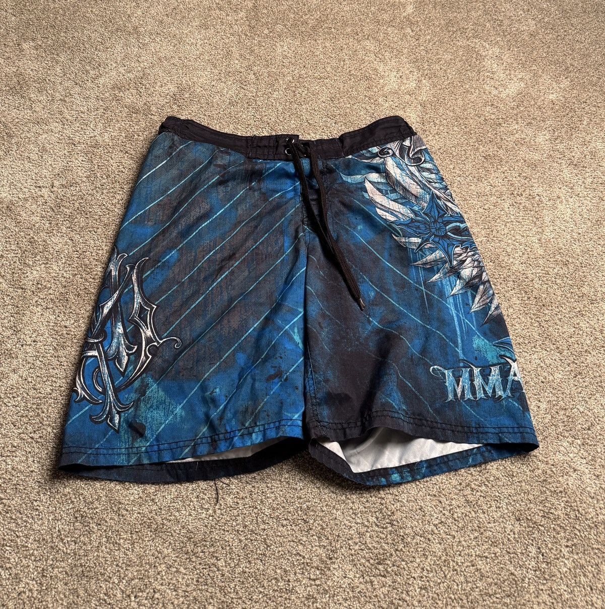 Other BLUE MMA ELITE Y2K AQUATIC SHORTS Size US 31 - 2 Thumbnail