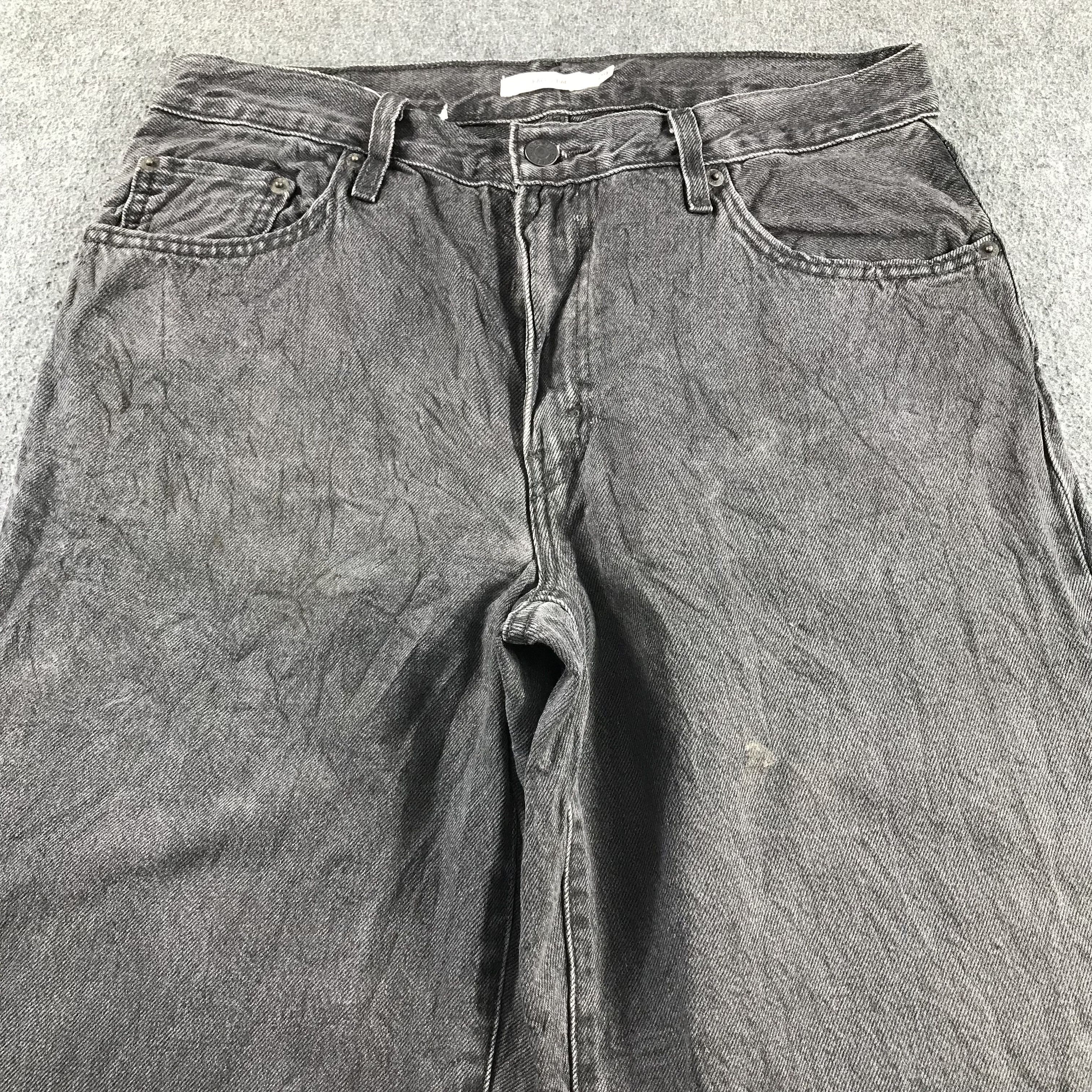 Levi's Vintage Y2K Levis Jeans Faded Black Wide Legs Denim KJ3388 Size US 29 - 3 Thumbnail