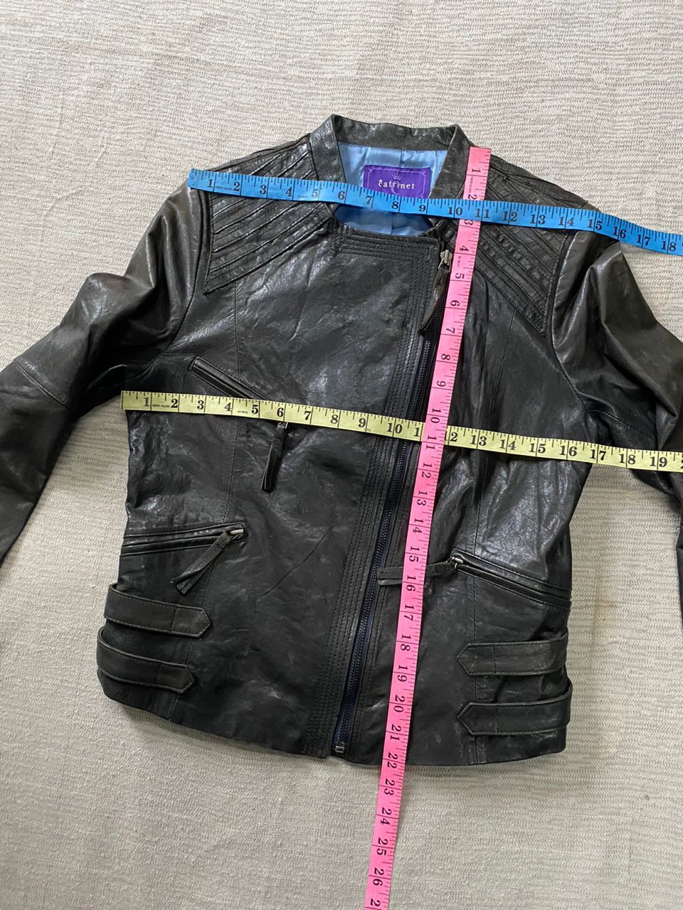 If Six Was Nine × Japanese Brand × Le Grande Bleu (L.G.B.) Catrinet Leather Jacket Size XS / US 0-2 / IT 36-38 - 10 Thumbnail
