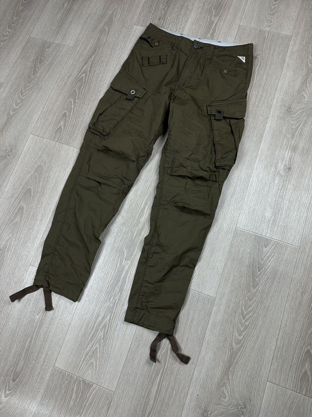 G-Star RAW G STAR Cargo Green Pants Joggers Vintage Size US 30 / EU 46 - 4 Thumbnail