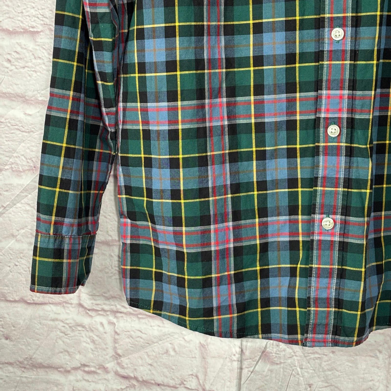 Lands' End Lands' End Flagship Plaid Boys Large (14/16) Shirt Size US XL / EU 56 / 4 - 3 Thumbnail