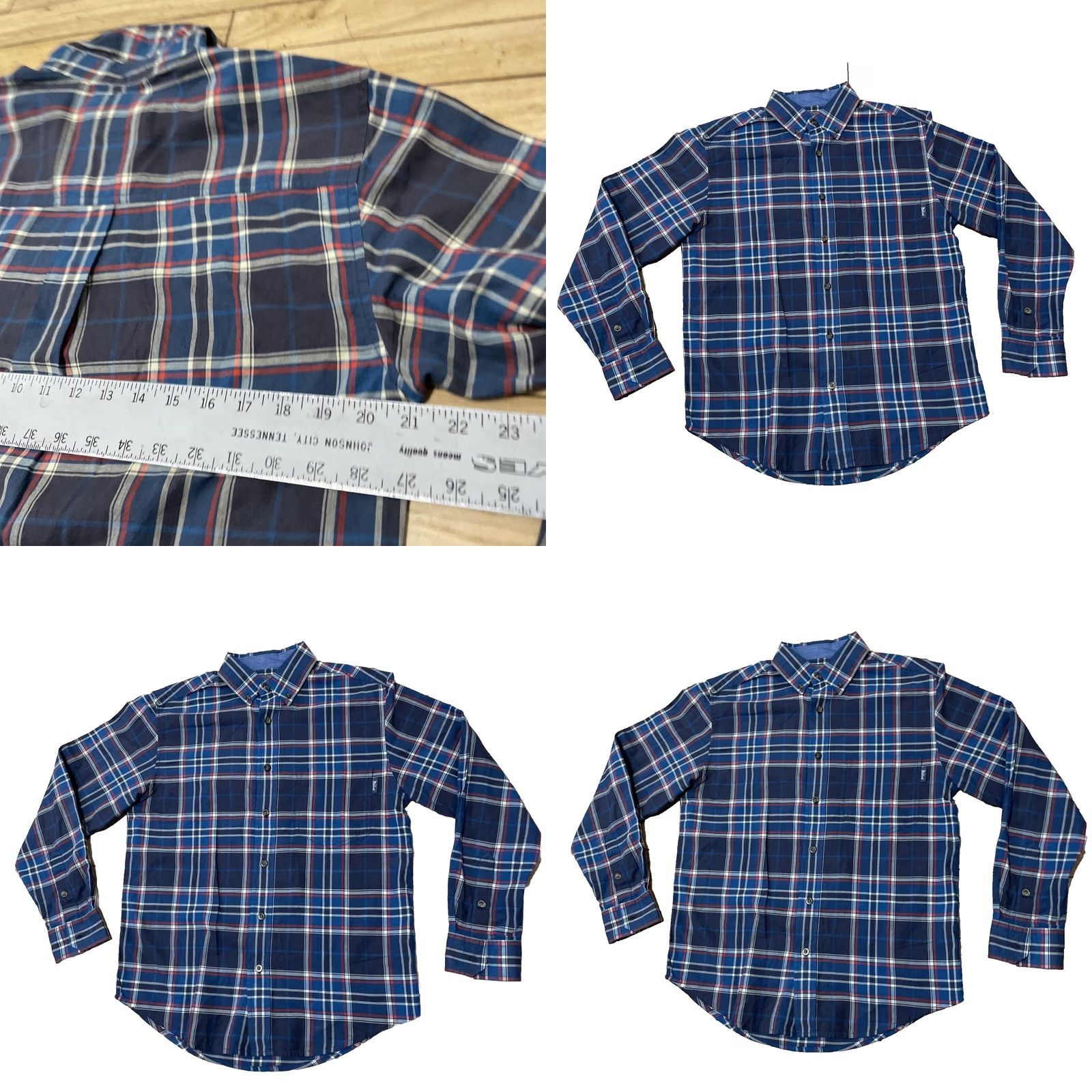 Vintage WOOLRICH Shirt Men S Blue Gray Plaid Red Western Lightweight Oxford S Size US S / EU 44-46 / 1 - 11 Thumbnail