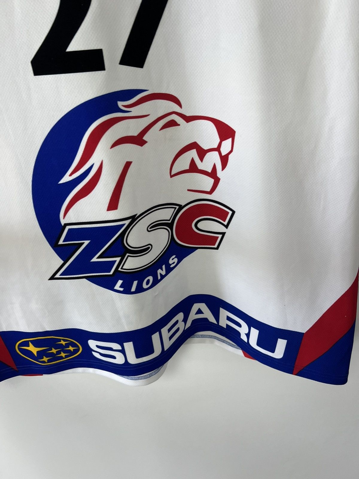 Vintage ZSC Lions Ice Hockey Jersey Ochsner Matchworn Salis #27 XL Size US XL / EU 56 / 4 - 14 Thumbnail