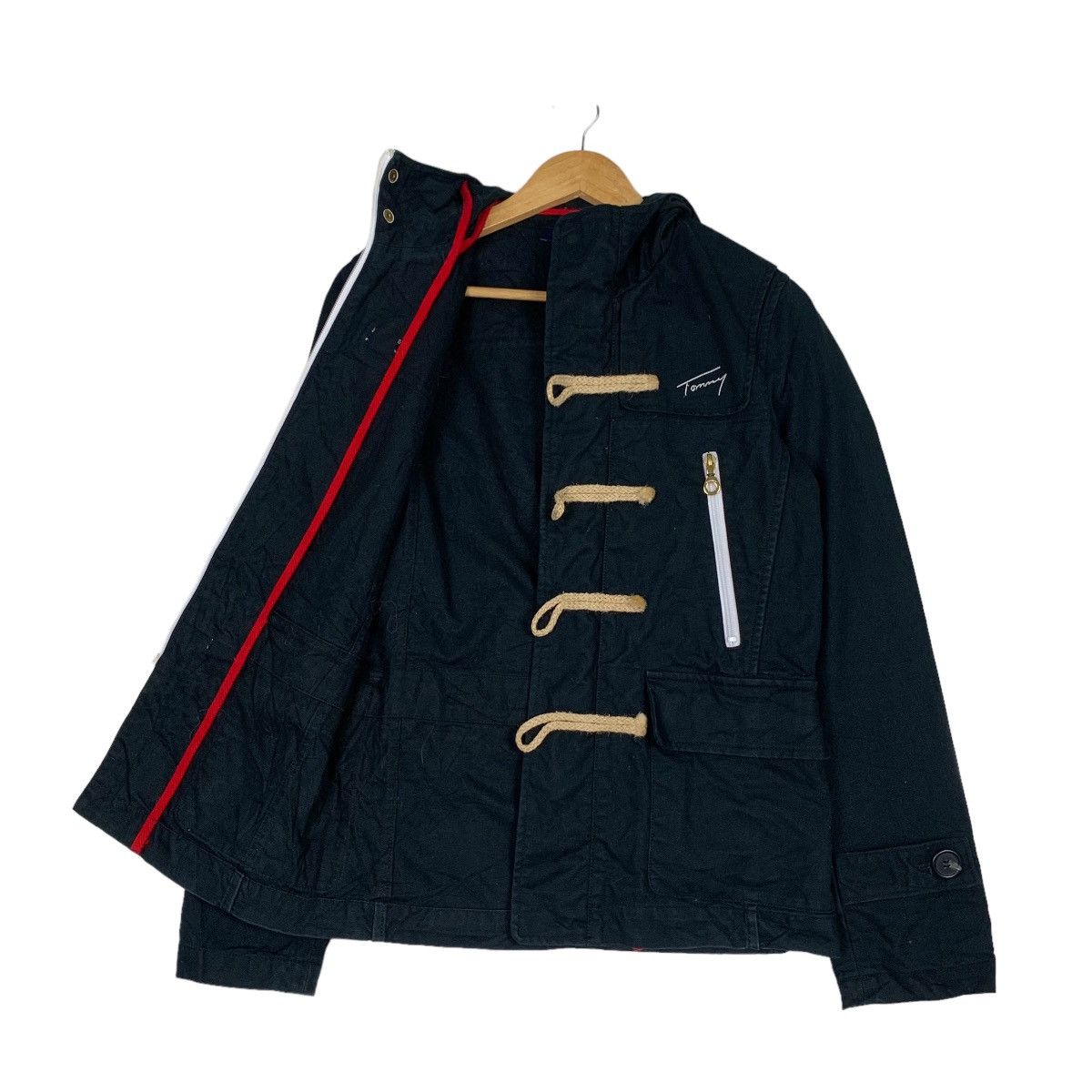 Tommy Jeans TOMMY Cotton Toggle Button Zipper Hoodie Jacket #0986-C44 Size US S / EU 44-46 / 1 - 10 Thumbnail