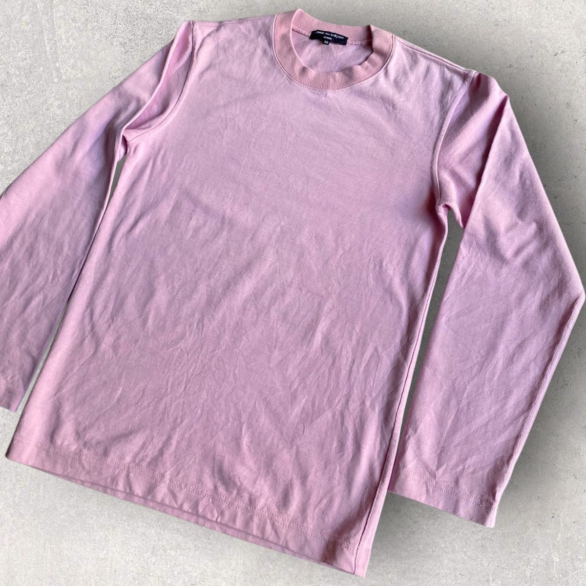 Comme des Garcons Pale Pink Crew Neck L/S Size US S / EU 44-46 / 1 - 1 Thumbnail