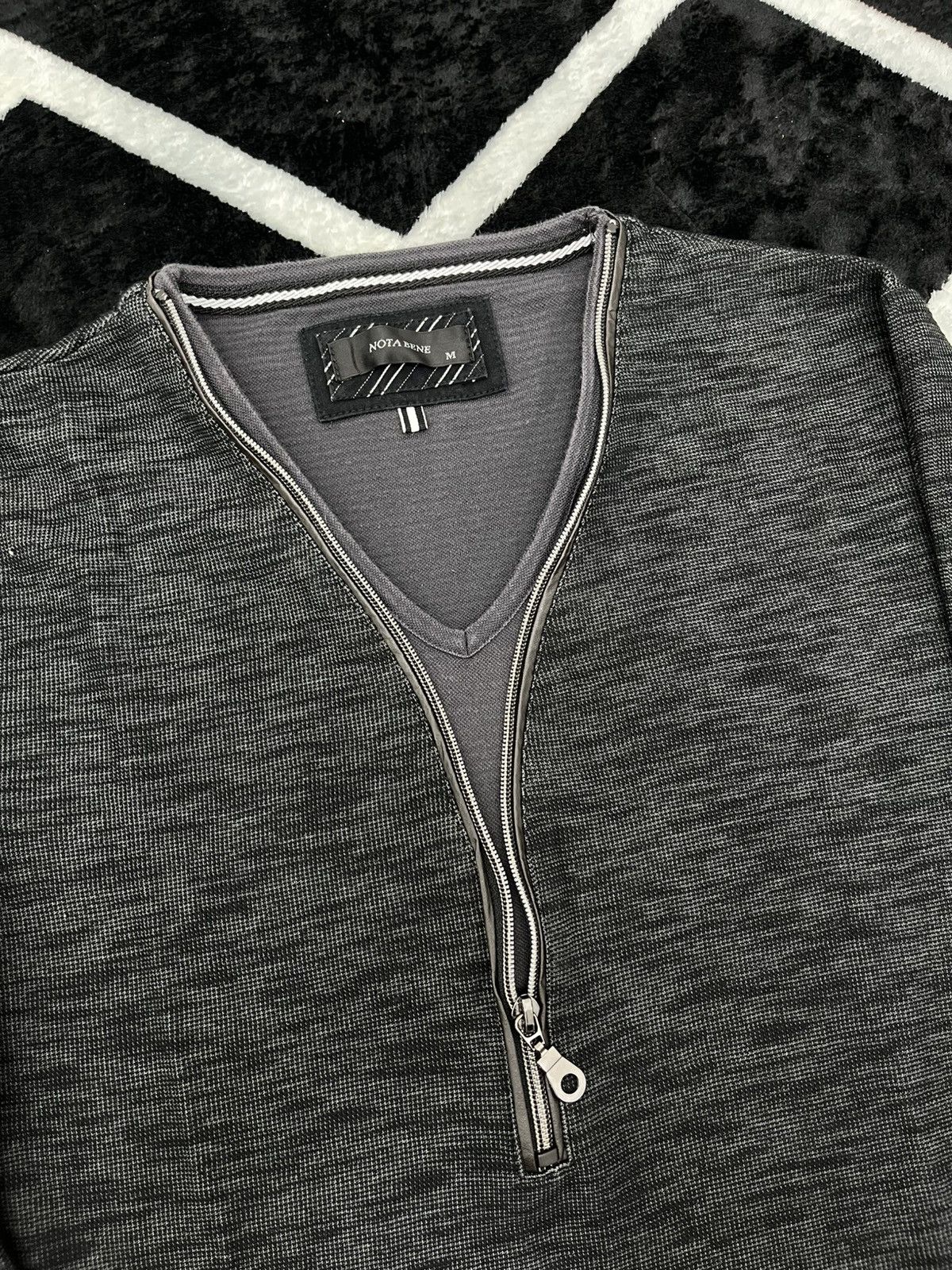GOA Vintage Heather Grey Quarter Zip LS Shirt Gorpcore Style Size US M / EU 48-50 / 2 - 2 Thumbnail