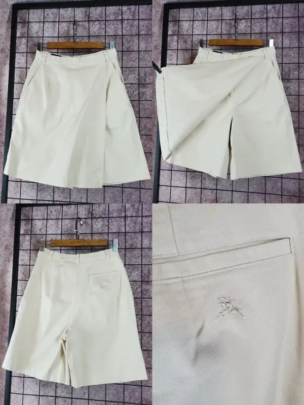 Burberry Burberry Summer Beige Embroidered Logo Shorts Size 26" / US 2 / IT 38 - 1 Thumbnail