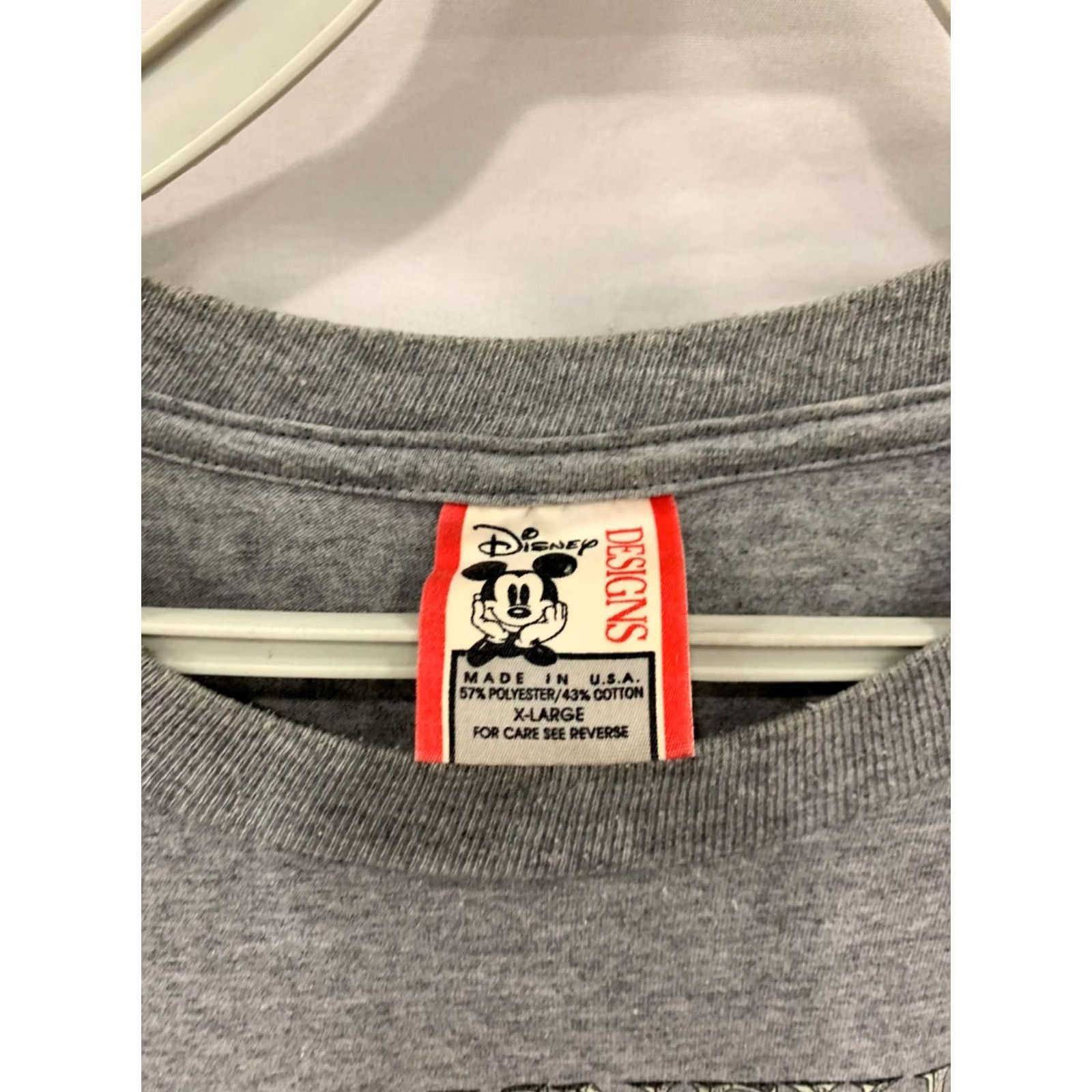 Vintage VINTAGE Disney Designs Mickey Mouse T-Shirt 90s XL Gray Men Adult Shirt, Walt Disney World, 219, 90s Graphic Tee Size US XL / EU 56 / 4 - 3 Thumbnail