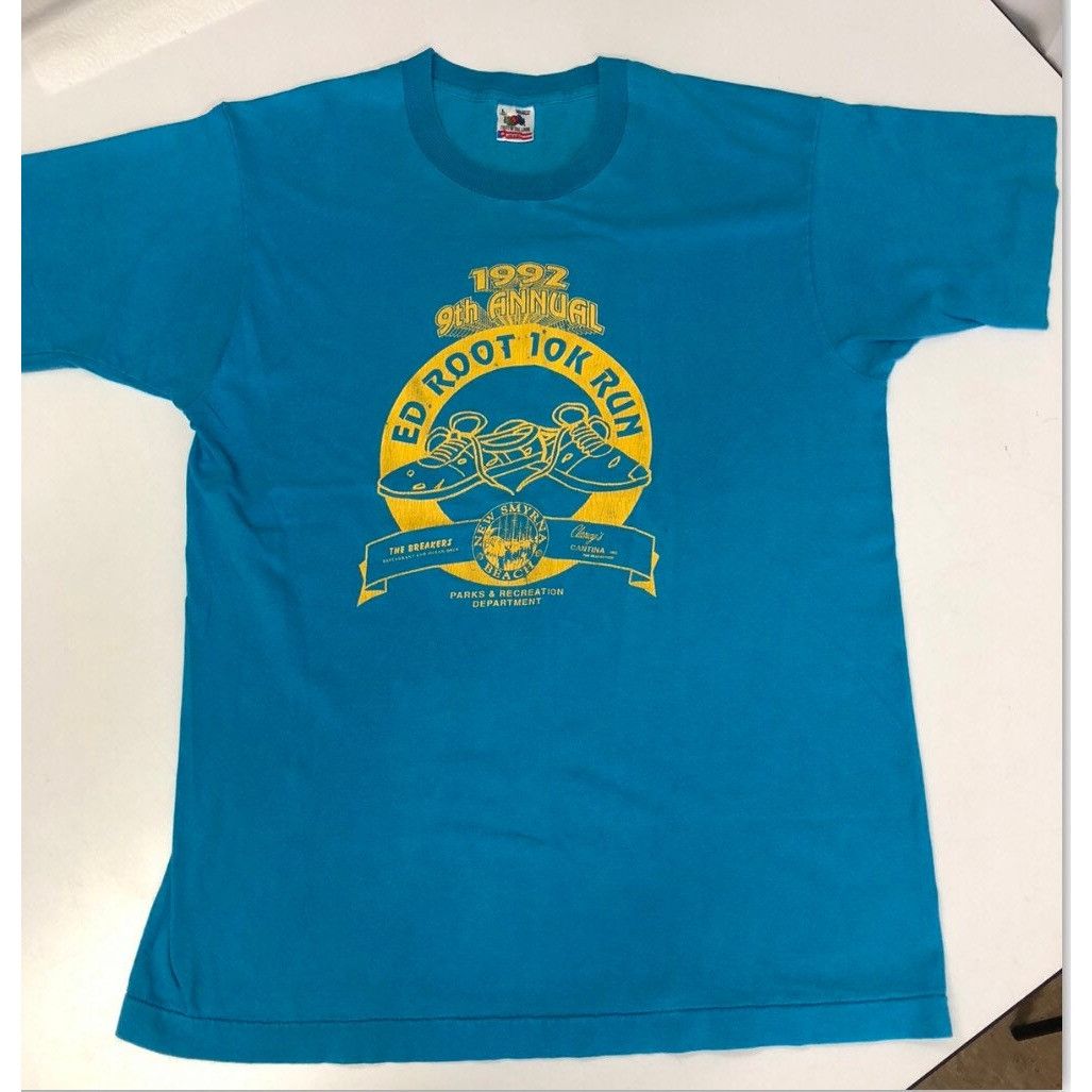 Fruit Of The Loom 1992 Fl Beach Ed Root RUN Race 90's SNEAKER HEAD T Shirt Size US L / EU 52-54 / 3 - 2 Thumbnail