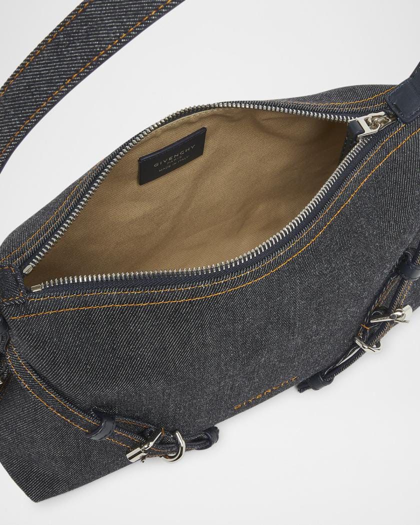 Givenchy os11x0726 Size: OS / Voyou Mini Shoulder Bag in Denim Blue Size ONE SIZE - 6 Thumbnail