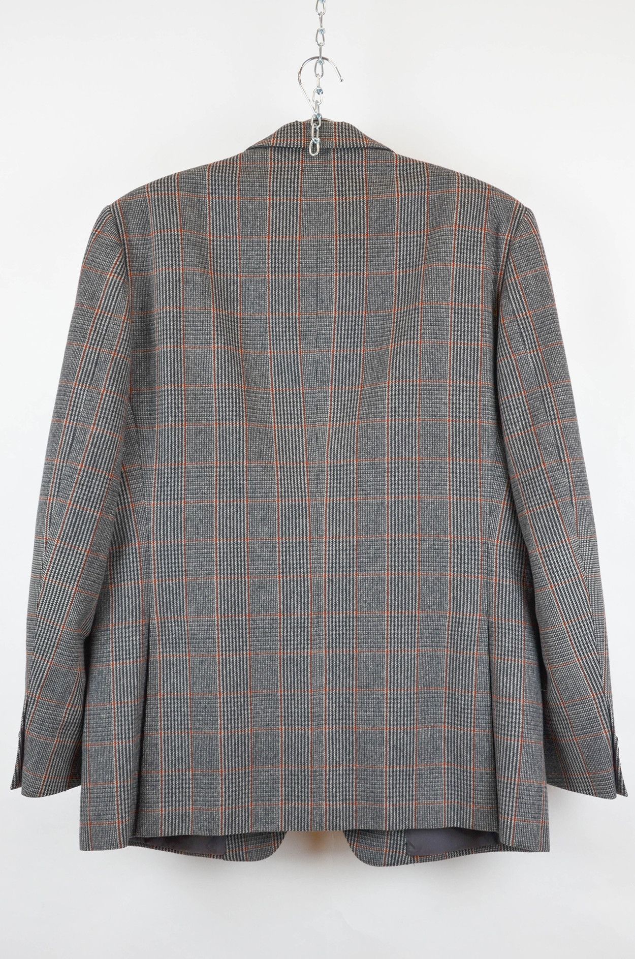 Ermenegildo Zegna Ermenegildo Zegna Wool Angora Check Blazer Grey - Size 54R Size 44R - 2 Thumbnail