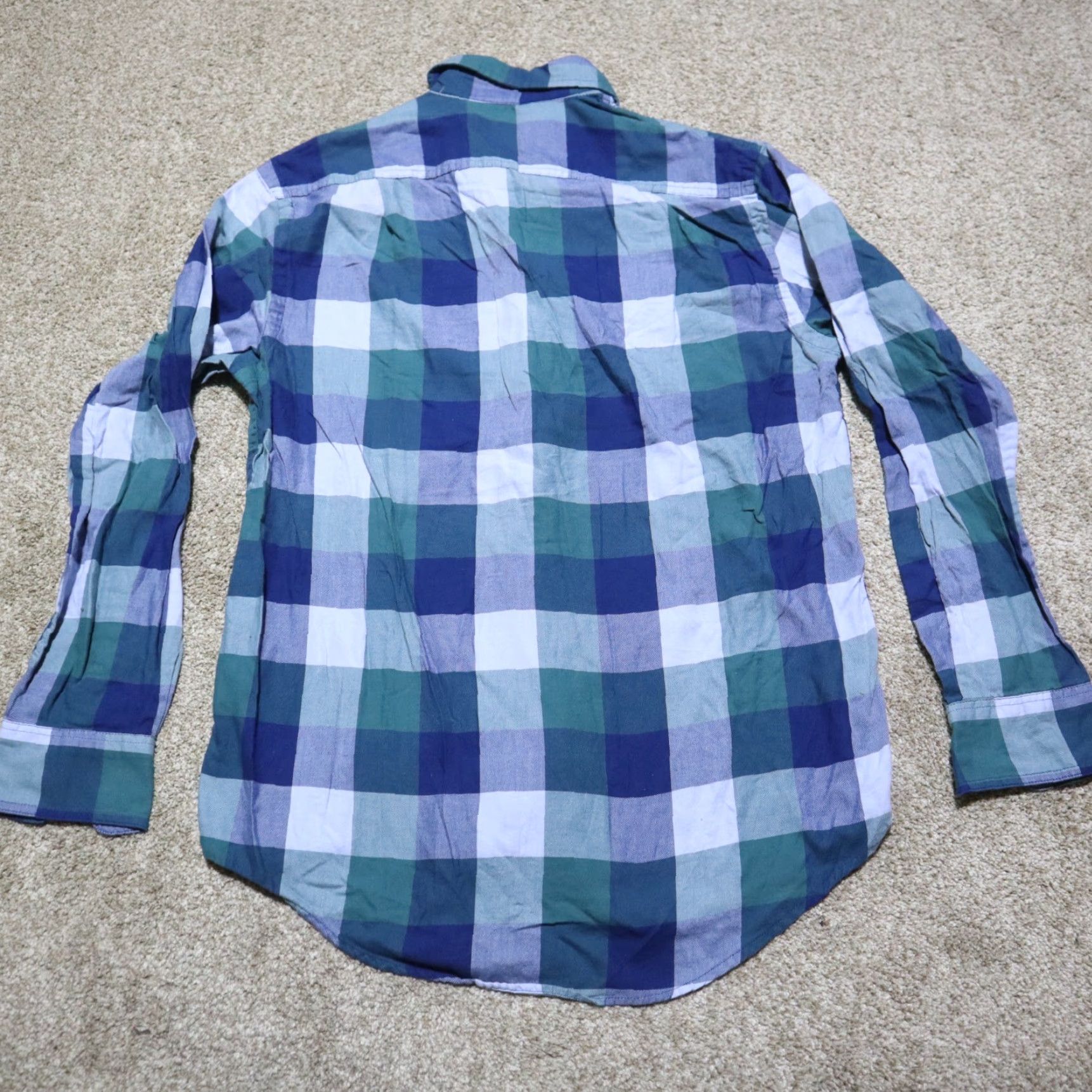 Izod IZOD Shirt Mens Small Green Long Sleeve Button-Up Casual Seaside Twill Size US S / EU 44-46 / 1 - 7 Thumbnail