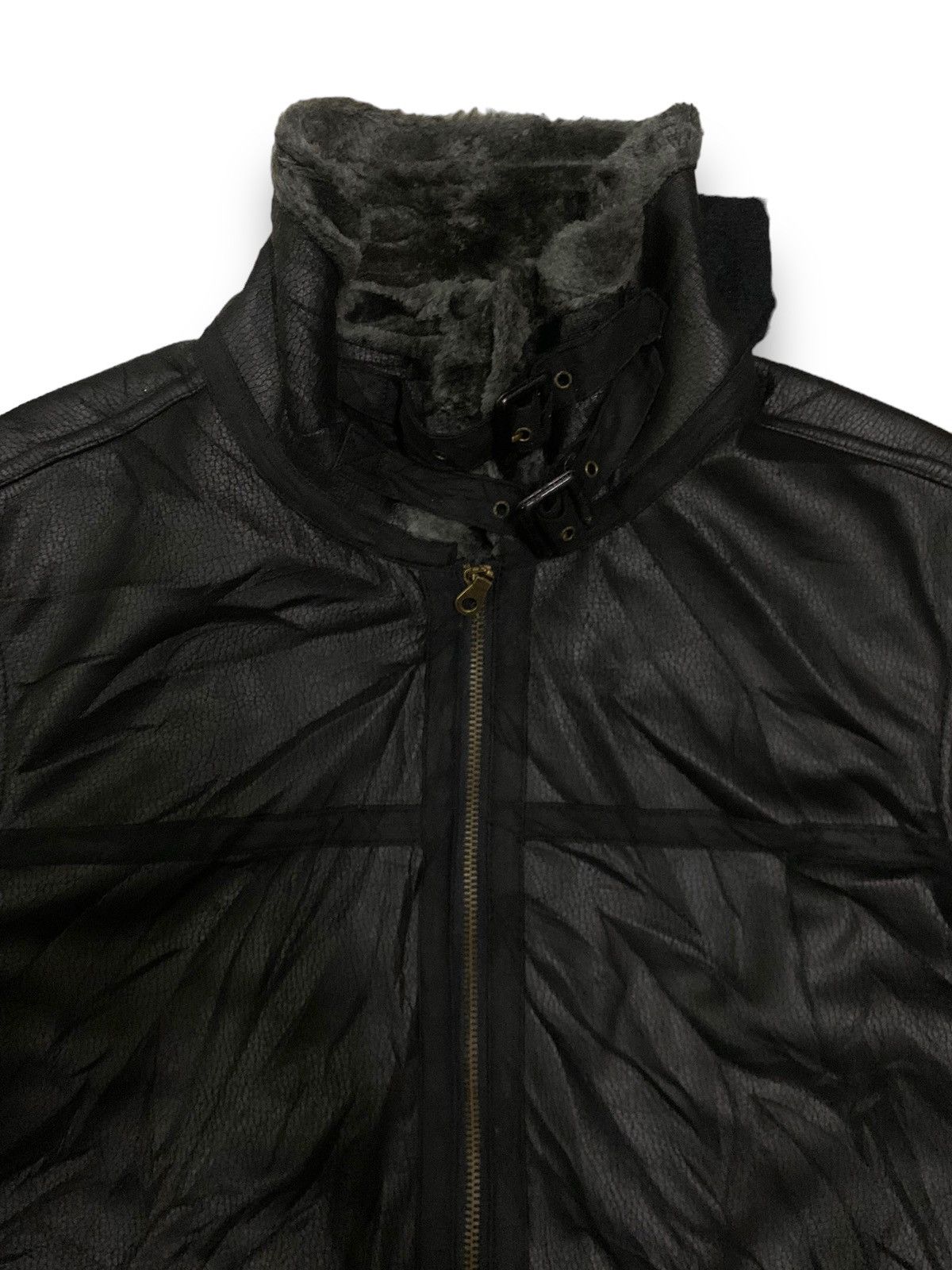 Japanese Brand Japanese Brand MFE Faux Leather Sherpa Lined B3 Jacket Size US M / EU 48-50 / 2 - 5 Thumbnail