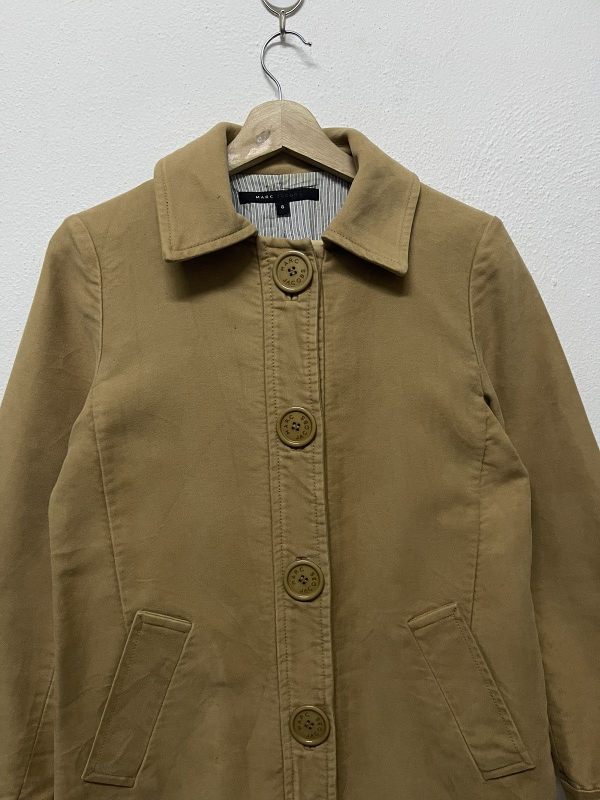 Marc Jacobs 2000s MARC JACOBS BUTTON CLOSURE TRENCH COAT Size M / US 6-8 / IT 42-44 - 6 Thumbnail