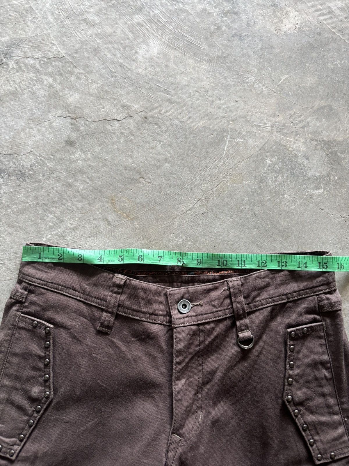 Japanese Brand NICOLE CLUB FOR MEN flare cargo studded japanese grunge punk Size US 30 / EU 46 - 17 Thumbnail