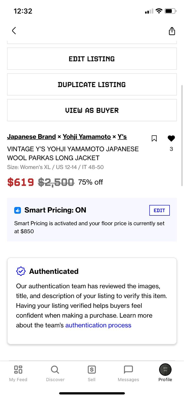 Japanese Brand × Y's × Yohji Yamamoto Vintage Y’S YOHJI YAMAMOTO Japanese Wool Long Coat Jacket Size XL / US 12-14 / IT 48-50 - 12 Thumbnail