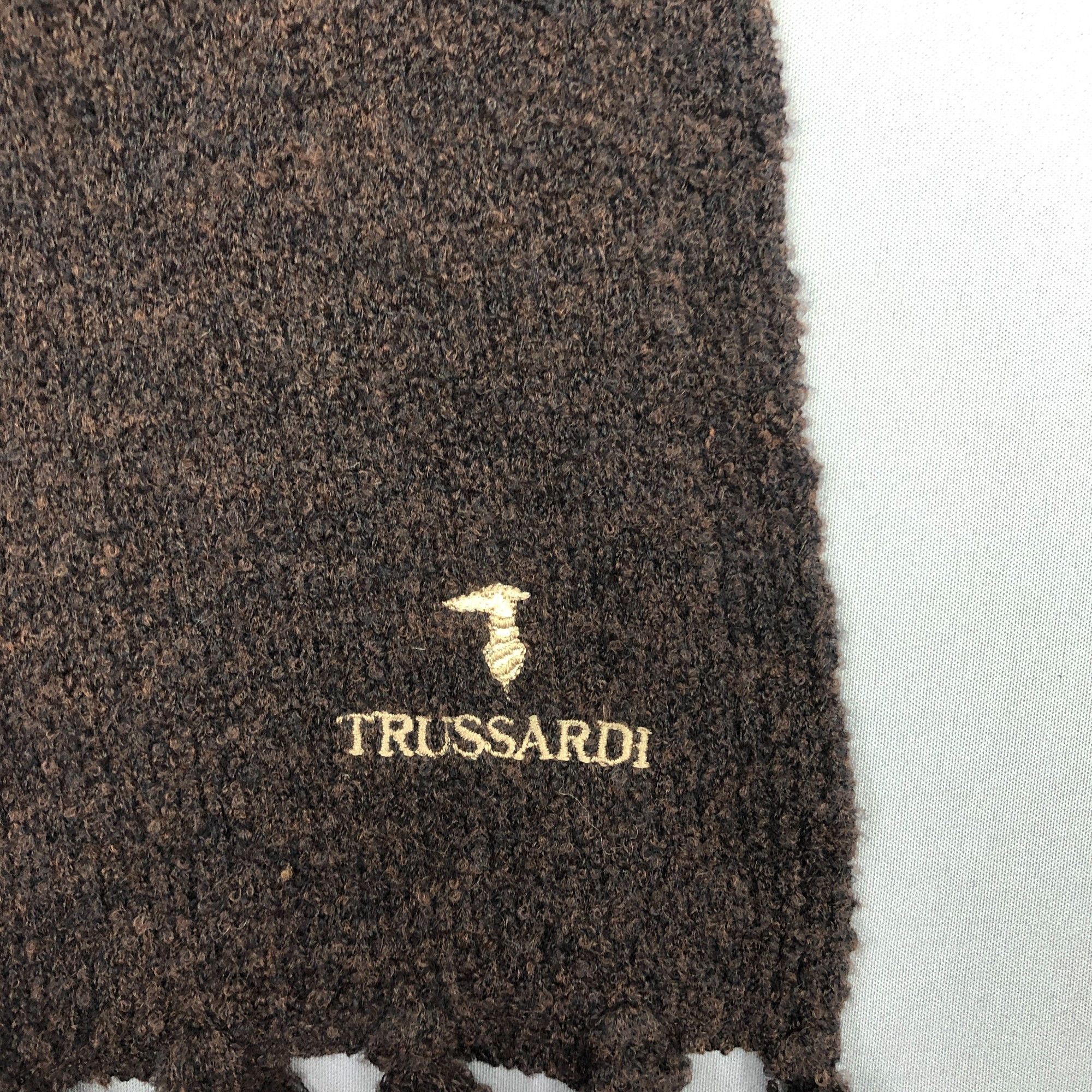 Trussardi Vintage Trussardi Scarf Muffler Wool Cashmere Scarves Size ONE SIZE - 4 Thumbnail