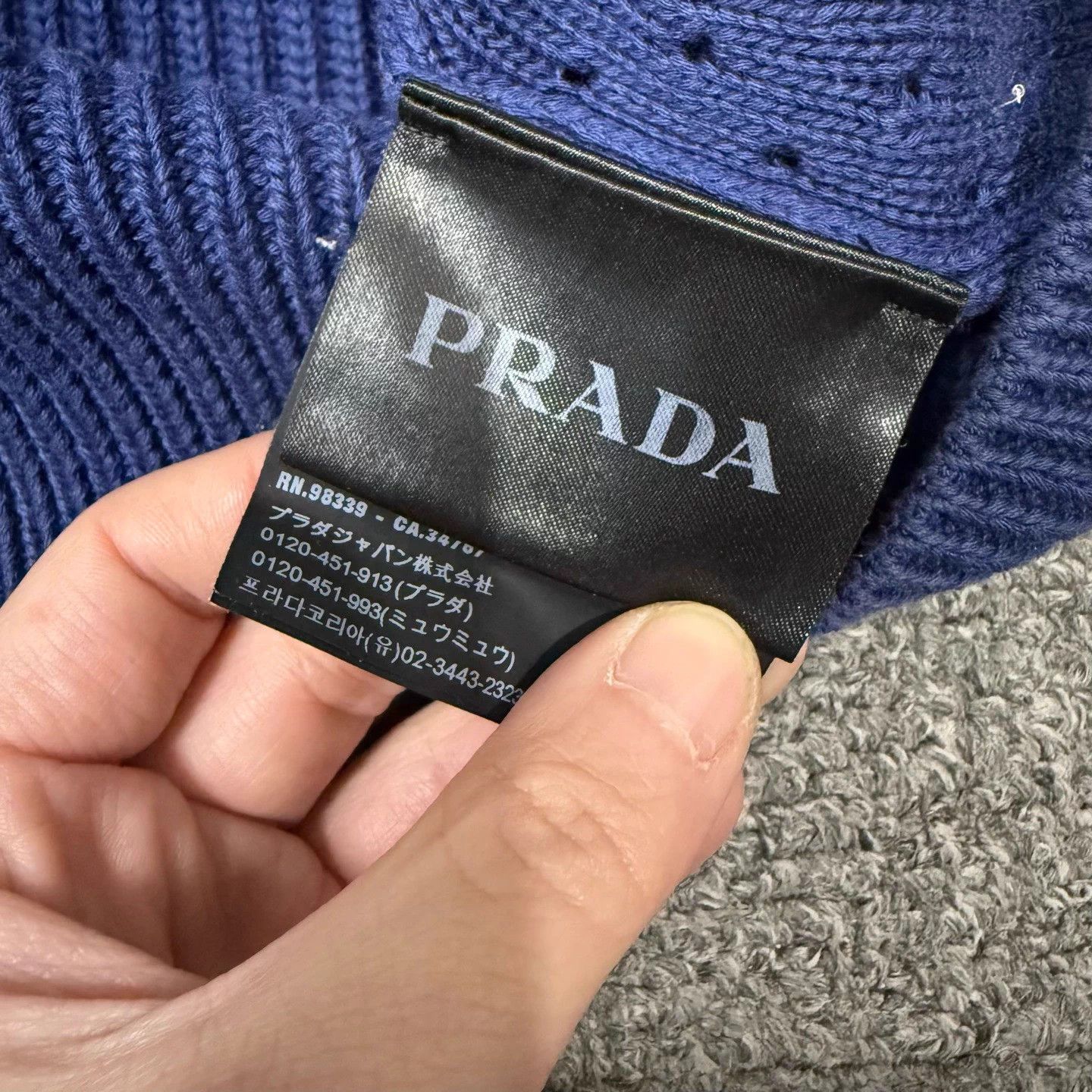 Prada Prada blue wool zip jacket 52 99 new Size US L / EU 52-54 / 3 - 4 Thumbnail