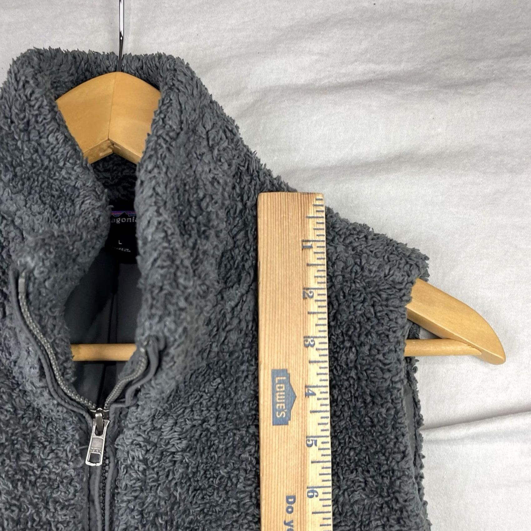 Patagonia Patagonia Los Gatos Vest Womens Large Gray Fleece Zip Up Deep Pile Outdoor 25216 Size L / US 10 / IT 46 - 5 Thumbnail