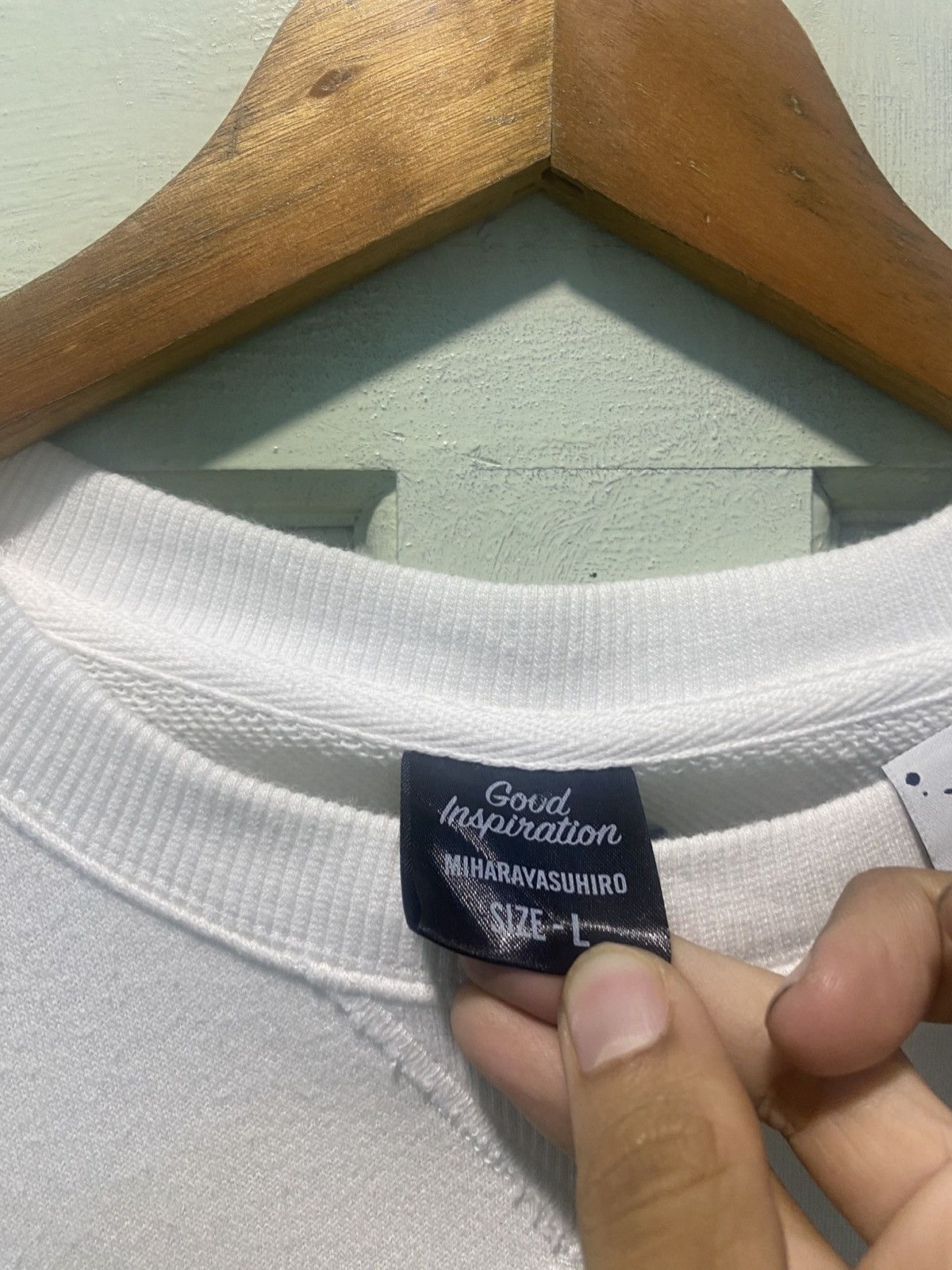 Maison MIHARA YASUHIRO Maison MIHARAYASUHIRO "Good Inspiration" Crewneck Sweatshirt Size US L / EU 52-54 / 3 - 10 Thumbnail