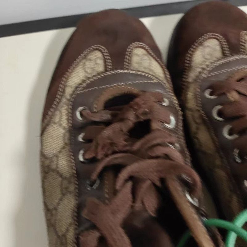 Gucci Gucci GG Suede Casual Sneakers in Dark Brown -2508 Size US 7.5 / EU 40-41 - 6 Thumbnail