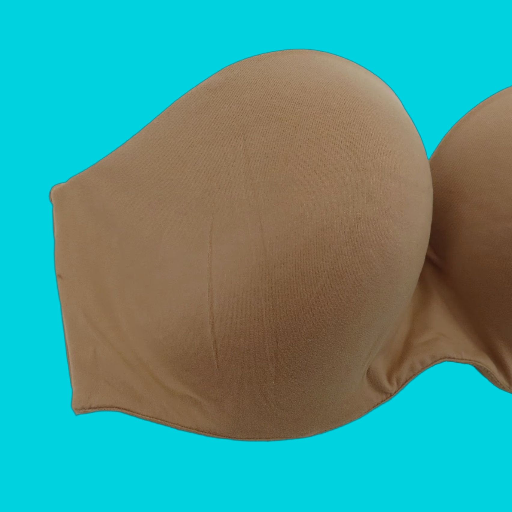 Victoria's Secret Victoria's Secret Body by Victoria Strapless Underwire Padded 34DD Beige Bra (T-Shirt) Womens Size ONE SIZE - 1 Thumbnail
