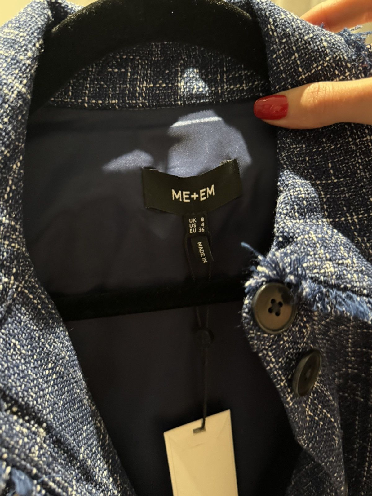 ME+EM Tweed Jumpsuit Size 27" / US 4 / IT 40 - 3 Thumbnail