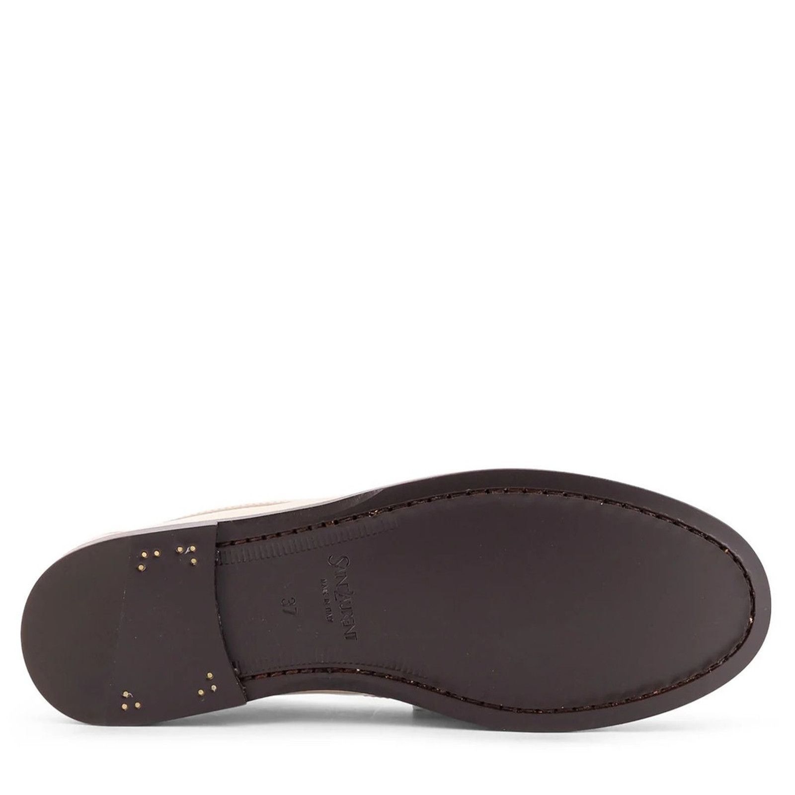 Saint Laurent Paris Saint Laurent YSL Logo Plaque Leather Penny Loafers 37.5 Size US 7.5 / IT 37.5 - 7 Thumbnail