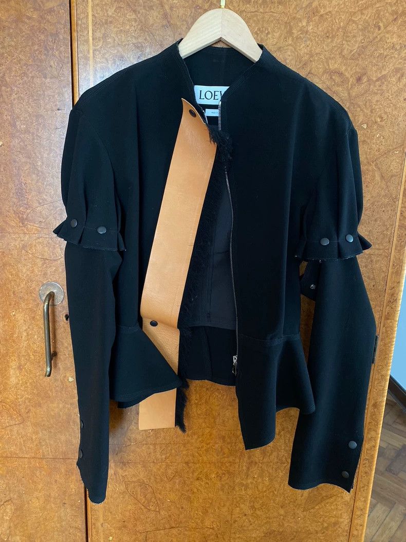 Loewe LOEWE Rough-edge detachable jacket Size XXS / US 00 / IT 34 - 1 Thumbnail