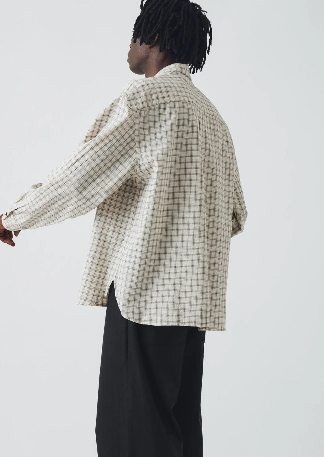 Other Toast Cotton Window Pane Check Shirt Ecru Size US S / EU 44-46 / 1 - 3 Thumbnail