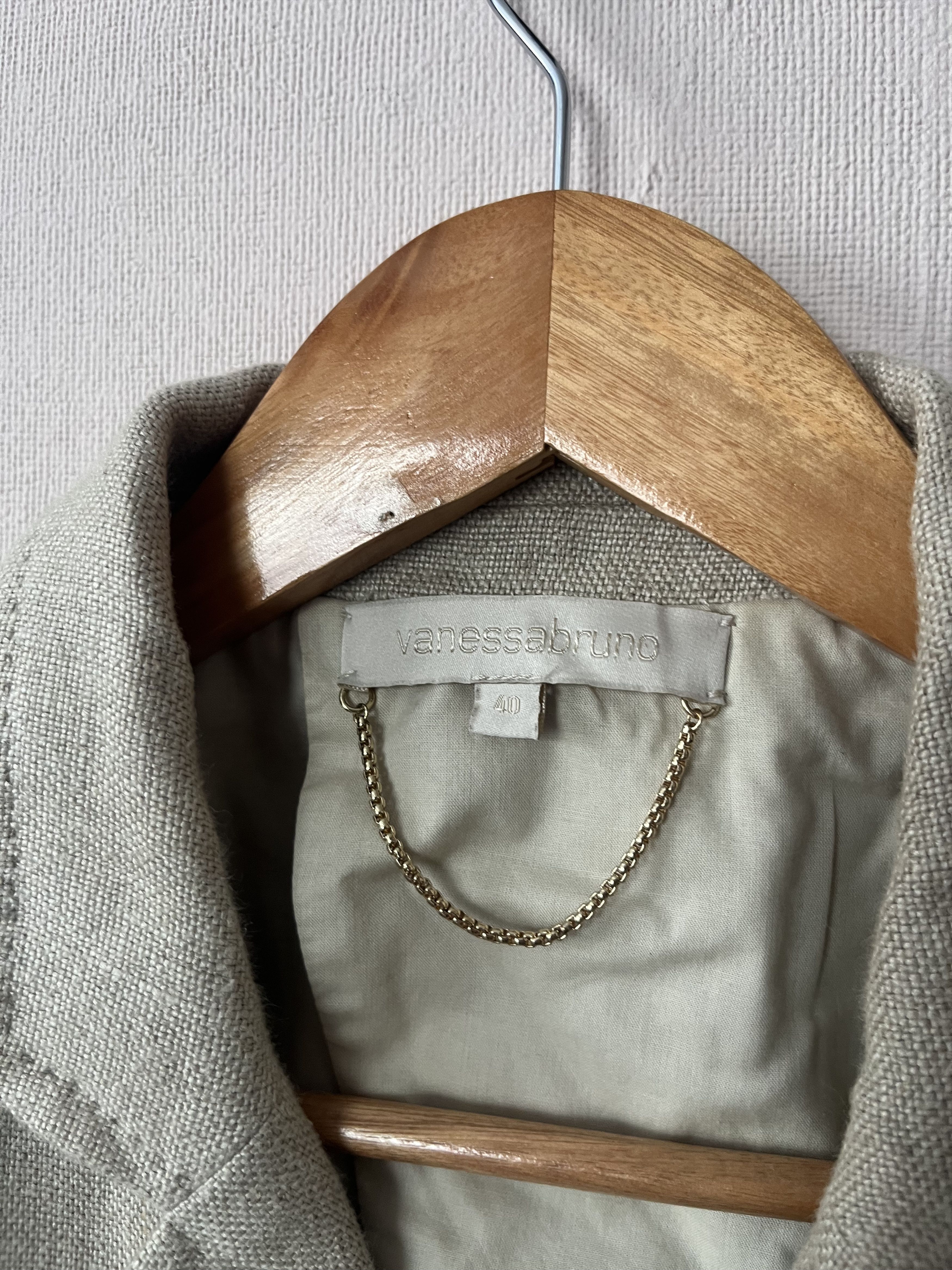 Other Vanessa Bruno Linen blazer jacket Fr40 Uk12 Gold Button Size M / US 6-8 / IT 42-44 - 4 Thumbnail