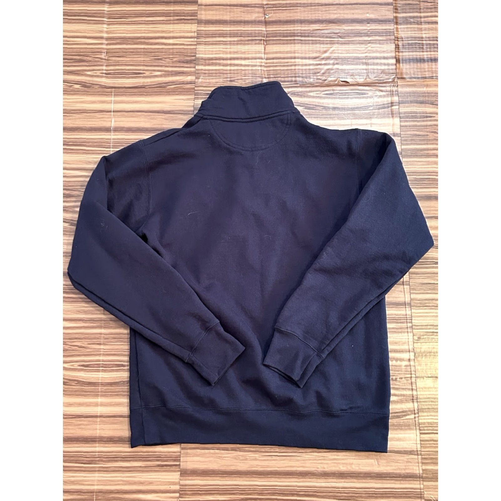 Champion VINTAGE Champion Michigan Wolverines Baseball 1/4 Zip Sweatshirt M Blue Logo Graphic Print Men 90s College Sports Sweater Size US M / EU 48-50 / 2 - 2 Thumbnail