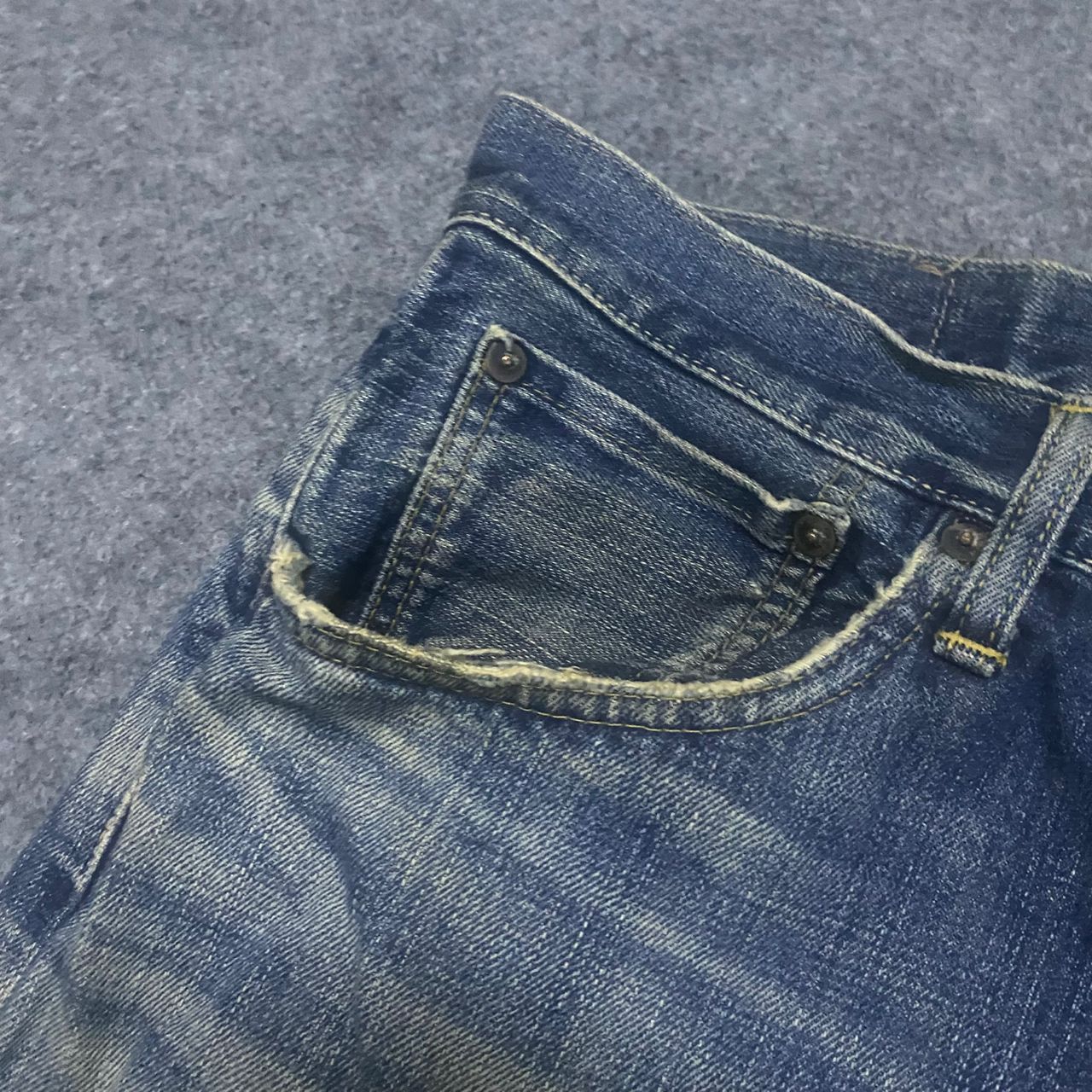 Edwin 💥Best Offer💥Vintage Edwin 505x Selvegde Distressed Denim Size US 35 - 9 Thumbnail