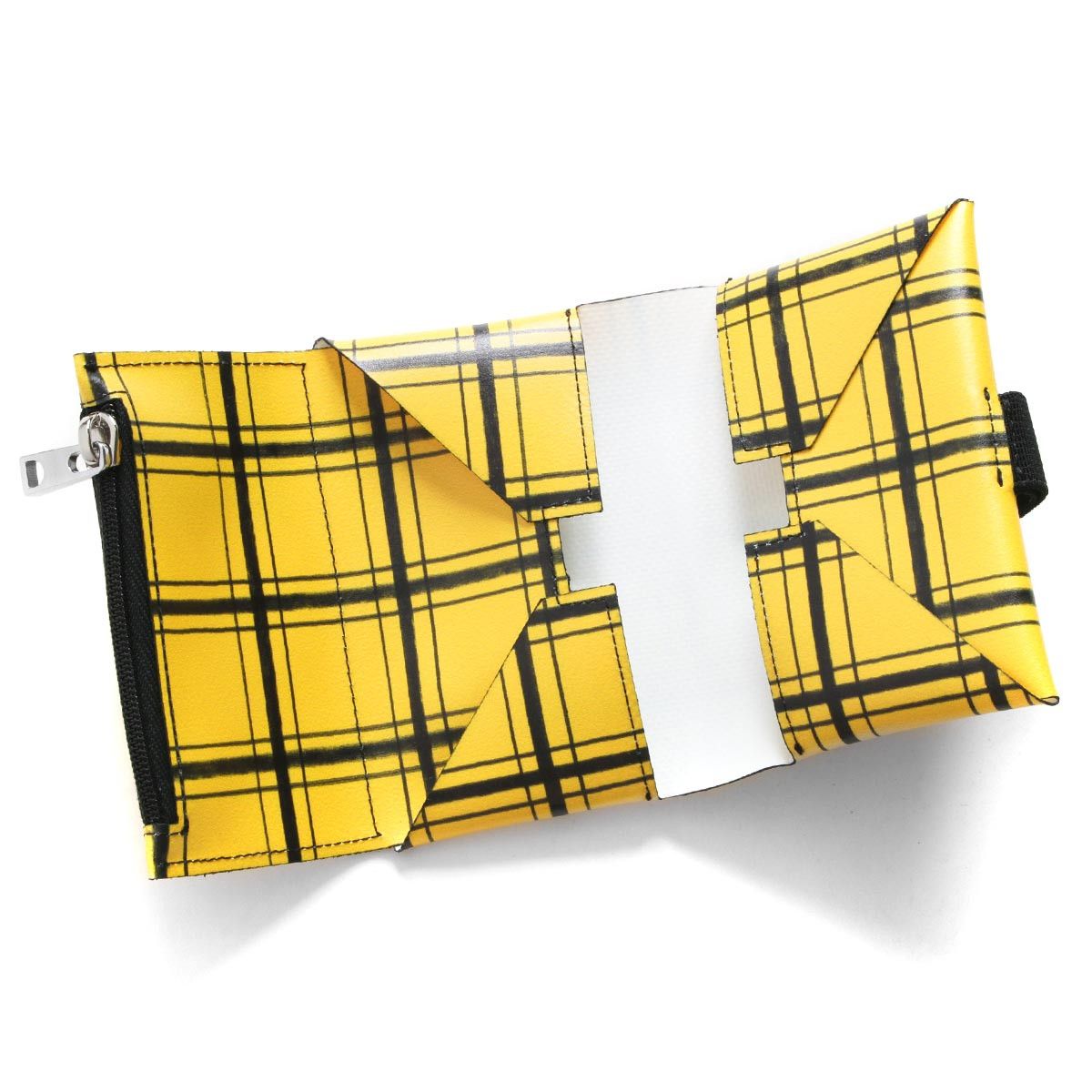 Marni o1w1db10125 Size:OS/ Checked Leather Wallet in Black/Yellow Size ONE SIZE - 5 Thumbnail