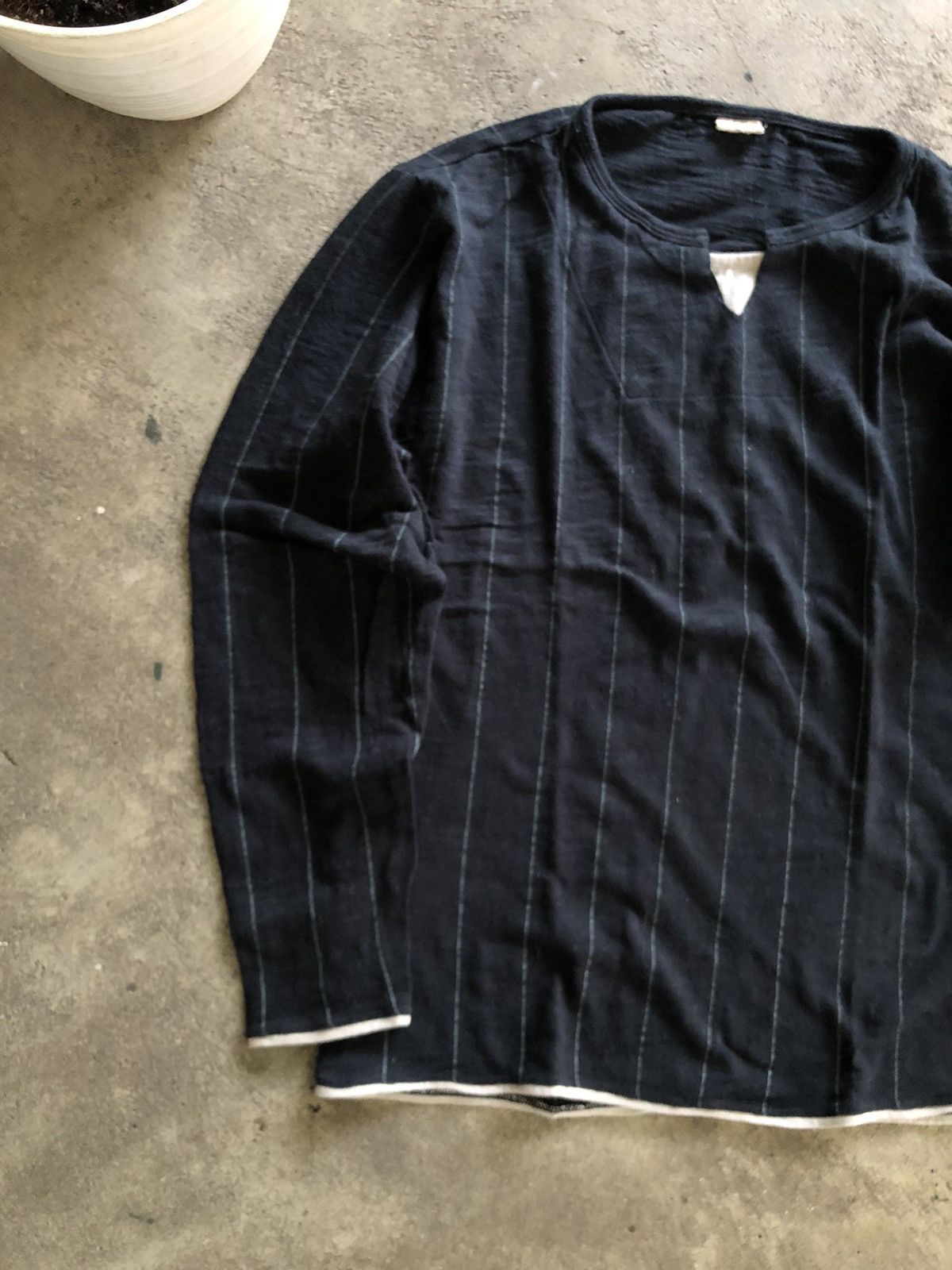 Japanese Brand JAPANESE LONG SLEEVE DOUBLE LAYER STRIPED KURTCOBAIN STYLE Size US M / EU 48-50 / 2 - 3 Thumbnail