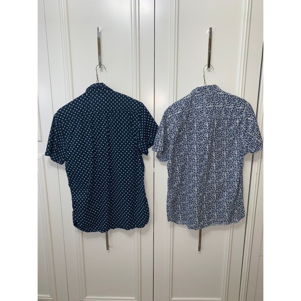 The Unbranded Brand Men's Short Sleeve Button-Down Shirts Set of 2 Medium Size US M / EU 48-50 / 2 - 9 Thumbnail