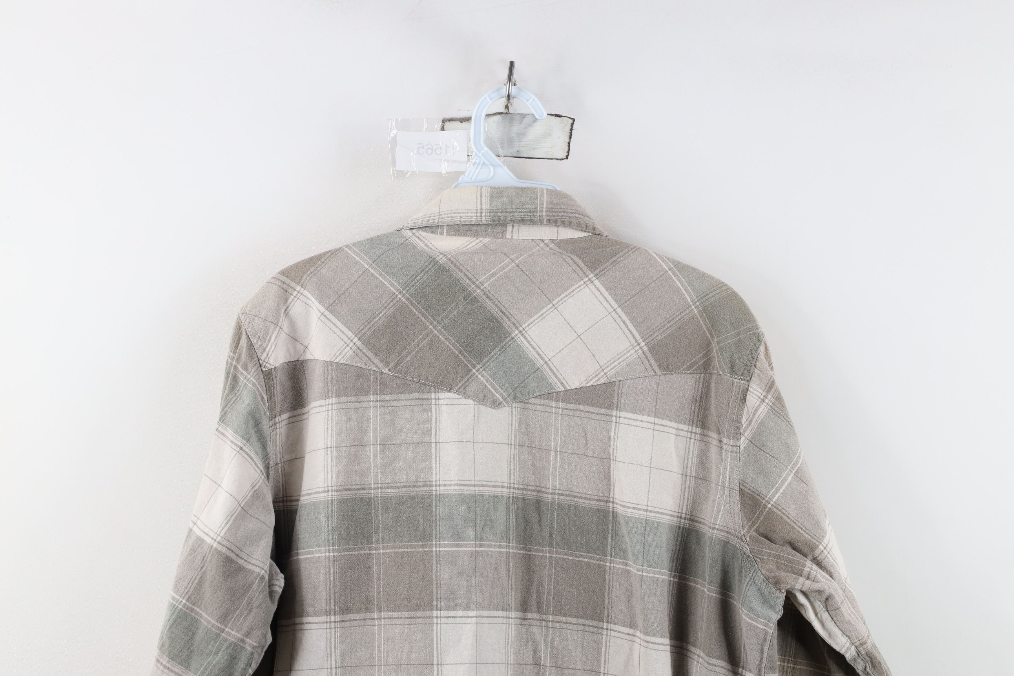 Vintage Vintage 90s Streetwear Cowboy Snap Button Shirt Plaid Size US M / EU 48-50 / 2 - 12 Thumbnail