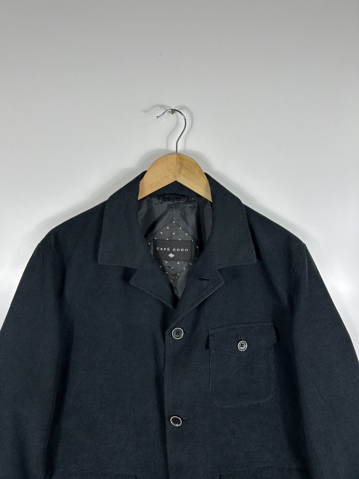 Japanese Brand × Vintage 🔥Cafe Soho Button Shirt Jacket Size US L / EU 52-54 / 3 - 4 Thumbnail