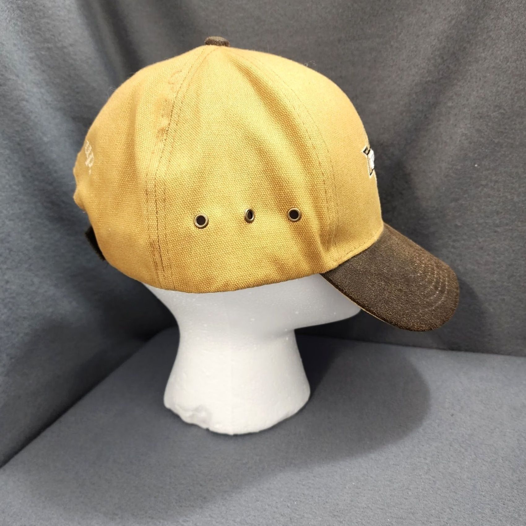 Vintage PBR Hat Cap Tan Brown Strapback Rodeo Western Buckle Up Baseball Cap Mens One Size Tan Buckle Up Size ONE SIZE - 5 Thumbnail