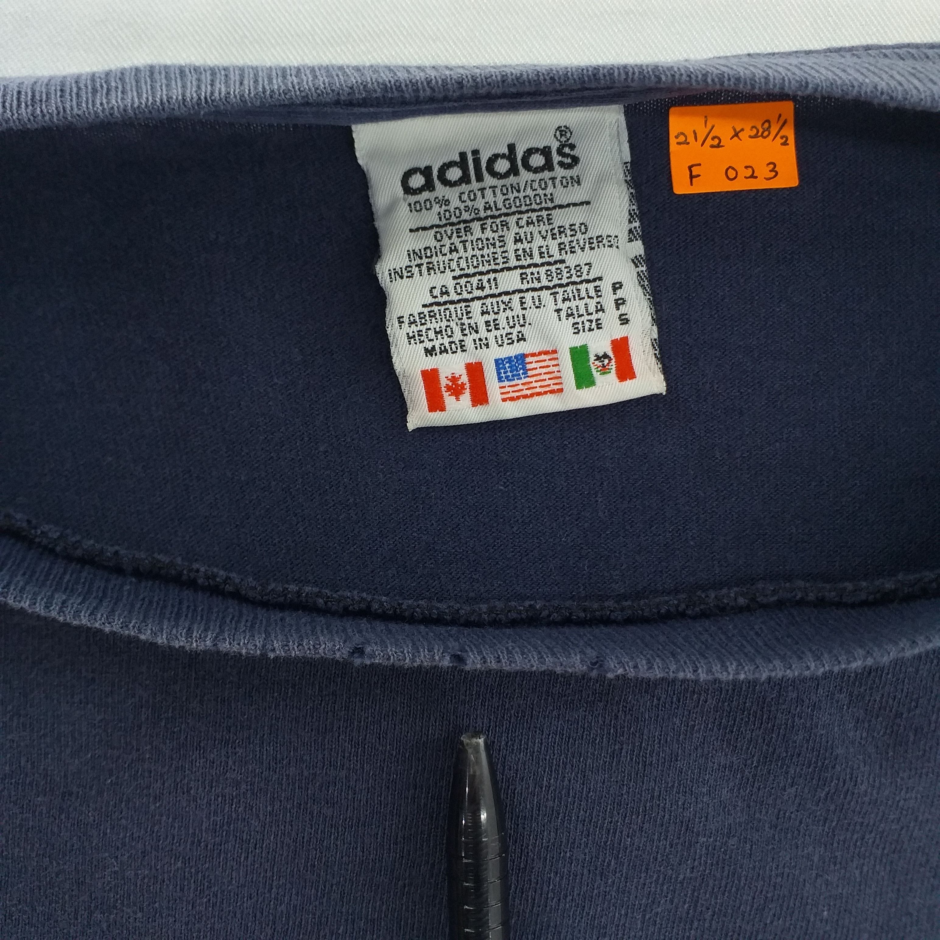 Adidas Vintage 90's Adidas Big Logo Mirror Print - F023 Size US L / EU 52-54 / 3 - 4 Thumbnail