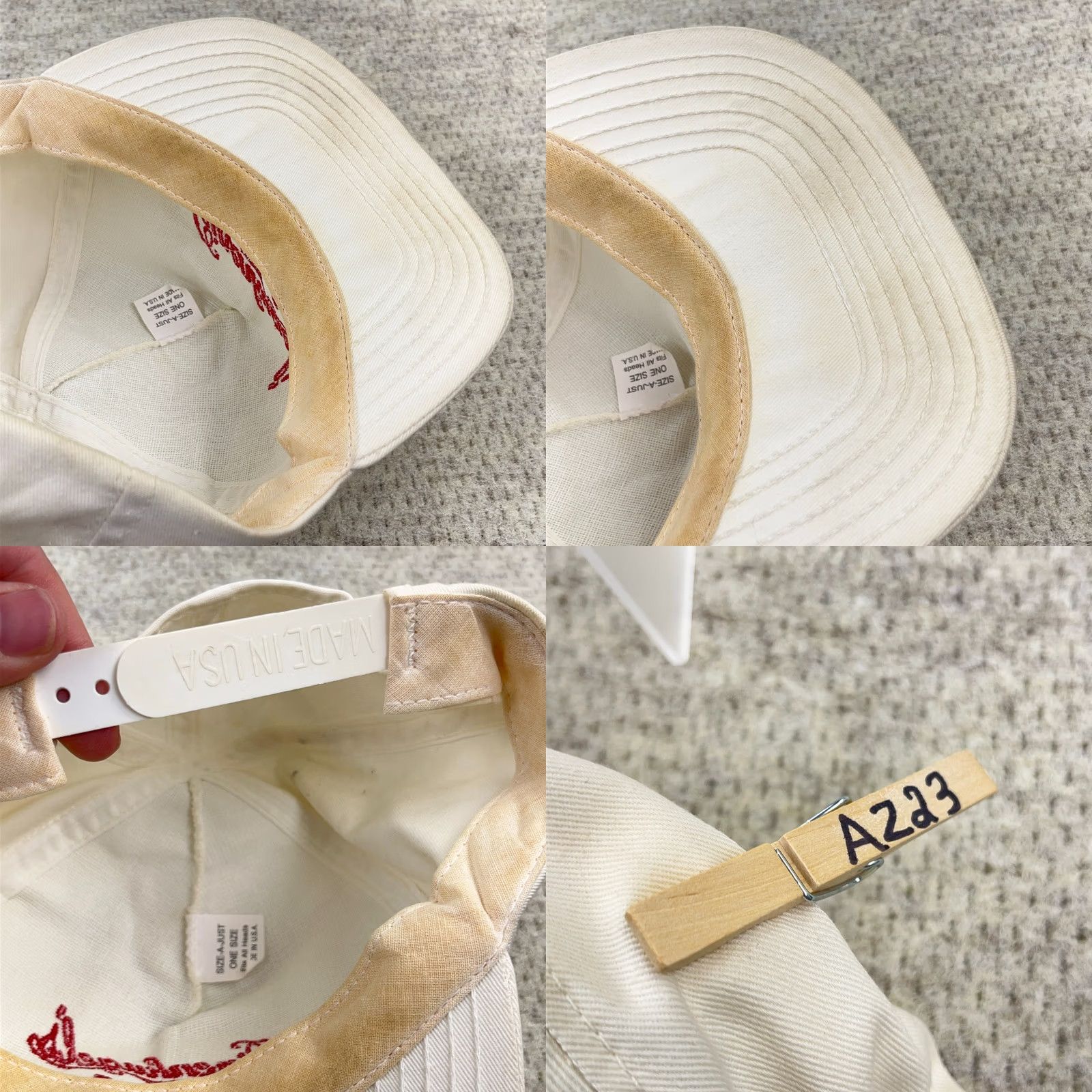 Vintage VINTAGE Leinenkugel Beer Hat Cap Snapback White Script Worn USA 80s 90s Mens Size ONE SIZE - 8 Thumbnail